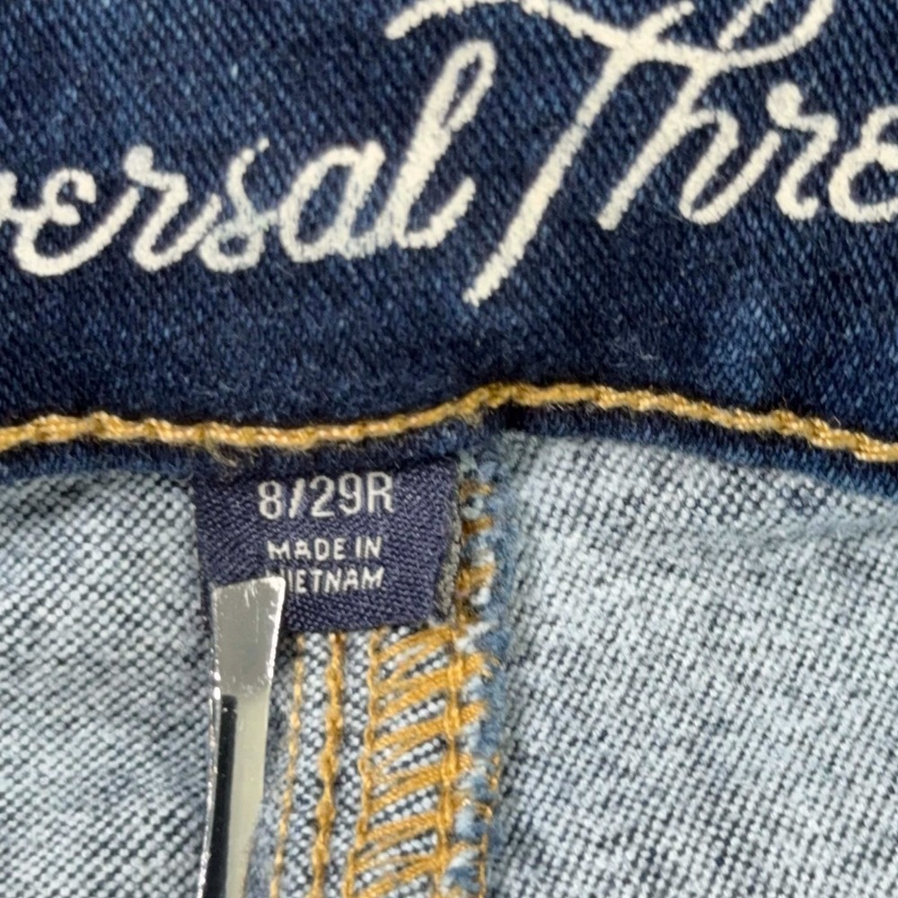 Universal Thread Bootcut Jeans Womens 8/29R Dark Wash Y2K 30x33 Denim Flare - Picture 5 of 10